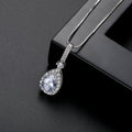 Copper set zirconium pendant necklace necklace wholesale