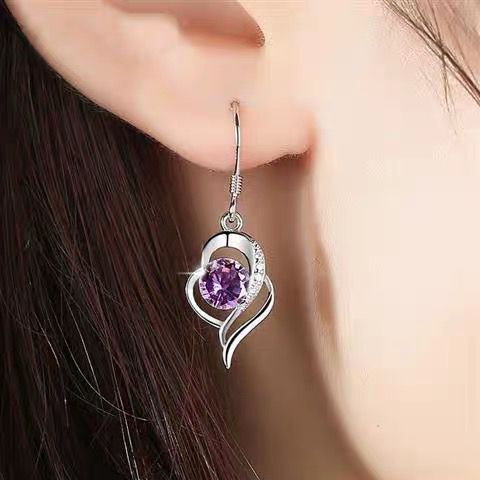 Fashion New Trendy Earrings Heart-shaped Earrings