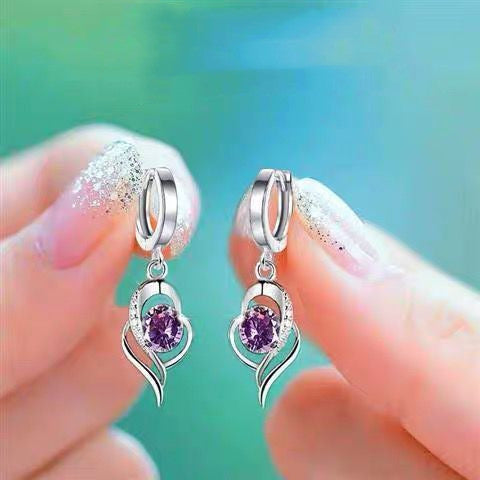 Fashion New Trendy Earrings Heart-shaped Earrings