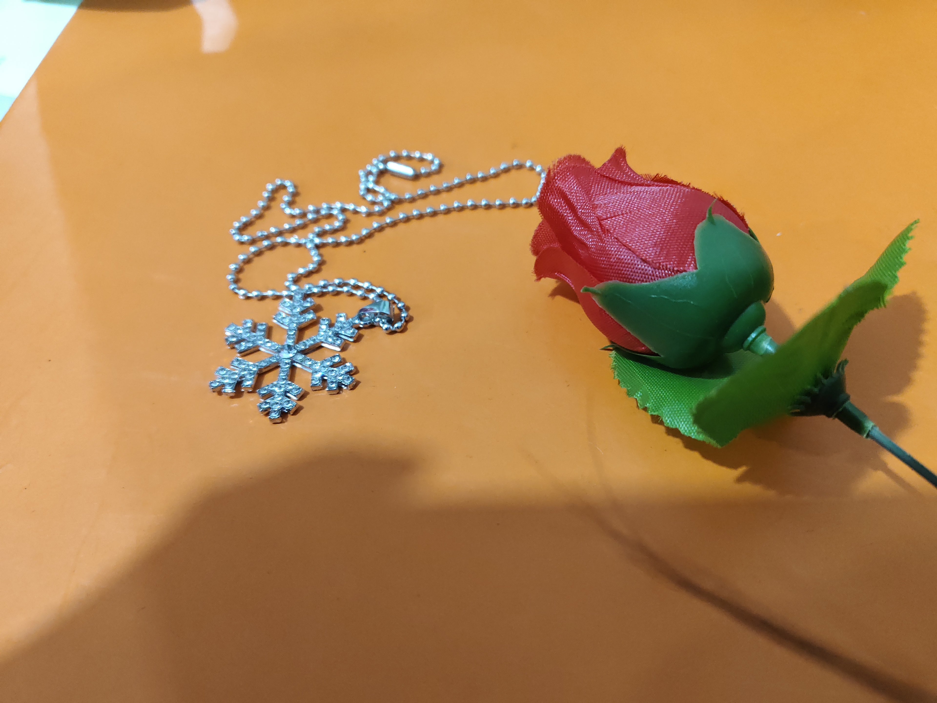 Magic Snowflake Necklace Christmas Gift Present Necklace